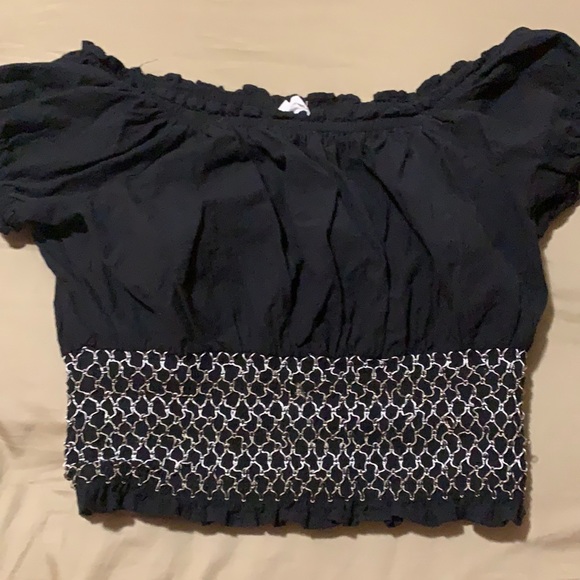 Tops - Cotton on black off the shoulder top